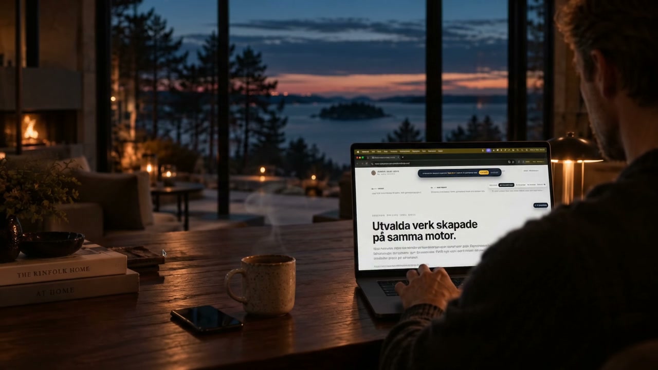 Orwix In-Situ CMS redigering på laptop